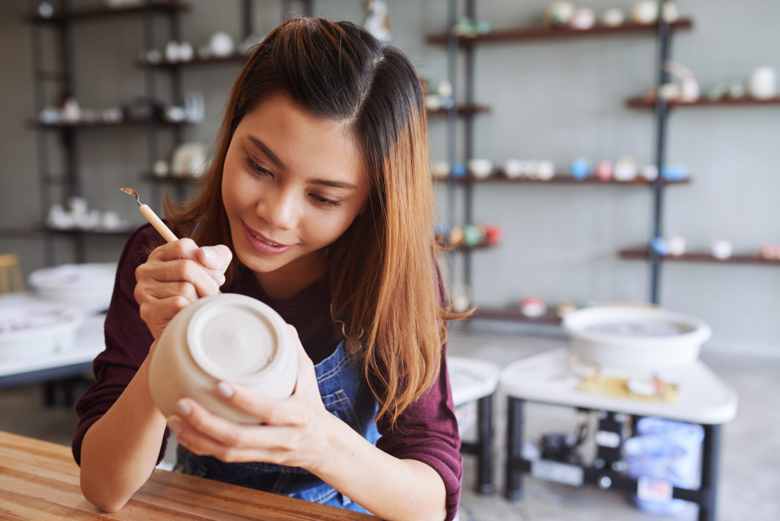 From Blank Canvas to Morning Mug: Unwind at a Pottery Painting Studio